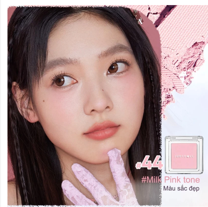 Phấn Má Hồng JUDYDOLL 2g Đơn Sắc Mịn Lì Chuẩn Màu Trang Điểm Tự Nhiên Lâu Trôi Bền Màu Suốt 24h