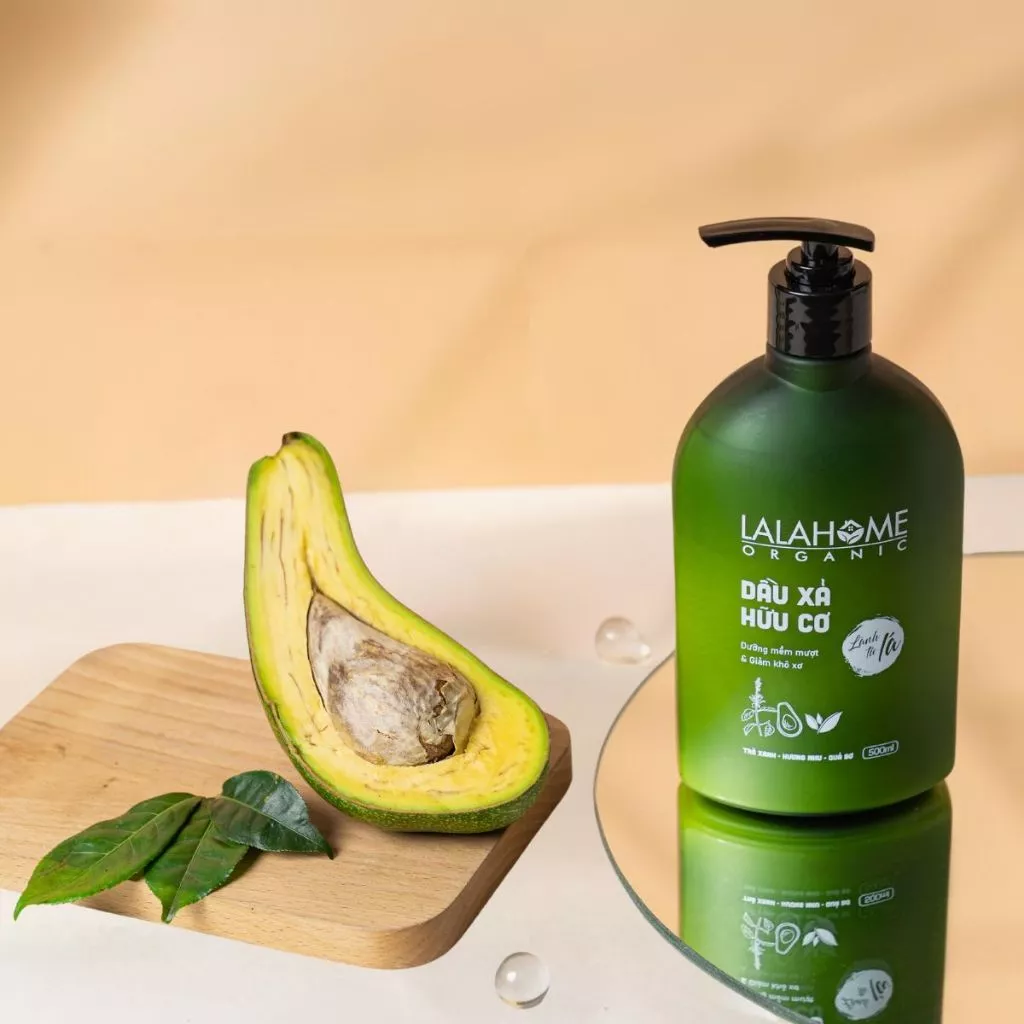 Dầu gội LalaHome Organic, dung tích 500ml – Dầu gội trà xanh dịu nhẹ