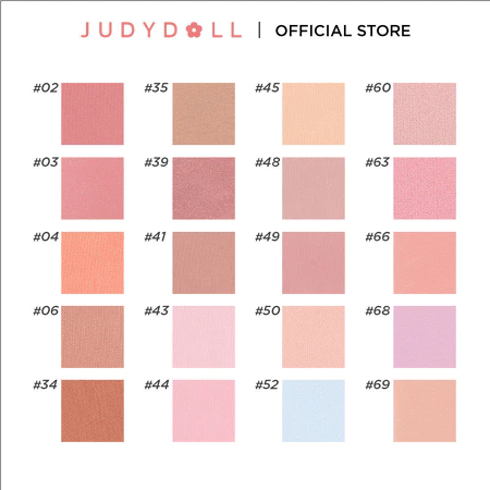 Phấn Má Hồng JUDYDOLL 2g Đơn Sắc Mịn Lì Chuẩn Màu Trang Điểm Tự Nhiên Lâu Trôi Bền Màu Suốt 24h