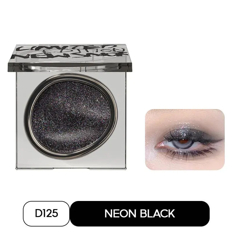 Phấn Mắt Đơn JOOCYEE Single Eyeshadow D125 Neon Black Mịn Màng, Ánh Nhũ Lấp Lánh, Lên Màu Chuẩn Tiệp Da Mỏng Nhẹ lâu trôi